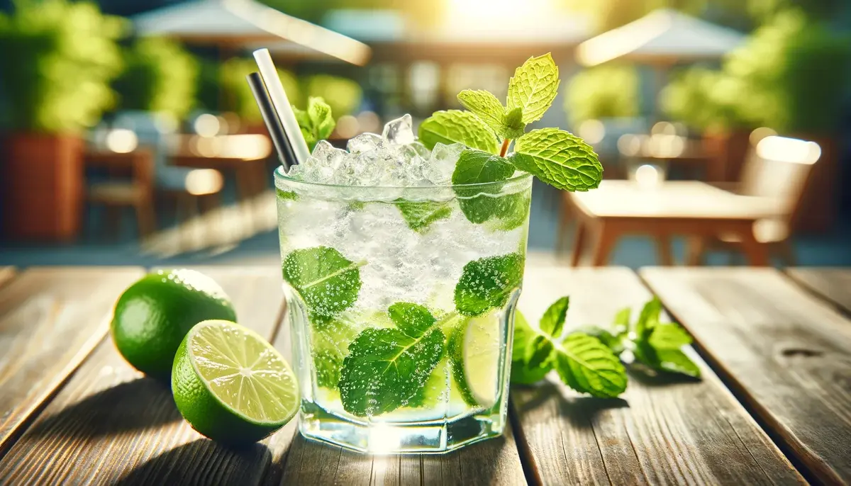 Virgin Mojito - bezalkoholowe mojito z miętą, lodem, limonką