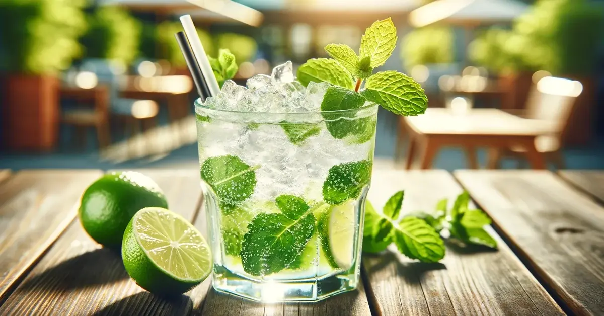 Virgin Mojito - bezalkoholowe mojito z miętą, lodem, limonką