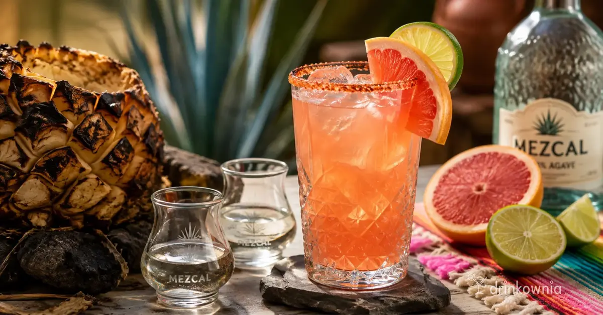 Mezcal z cytrusowym koktajlem, pieczoną agawą, grejpfrutem i limonką