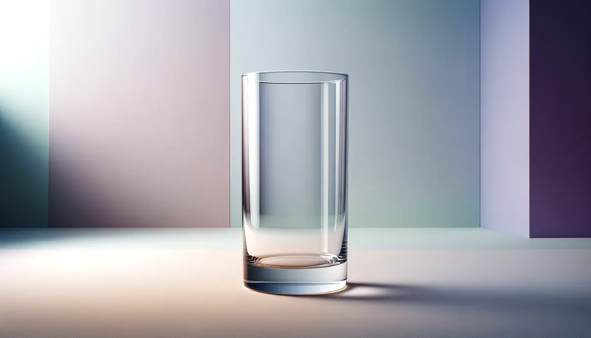 Zdjęcie przedstawia wysoką, szklankę typu highball, idealną do serwowania drinków z dodatkiem napojów gazowanych.